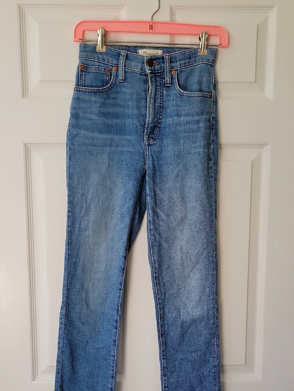 Madewell Perfect Vintage Crop Light Blue Denim Jeans Sz 23